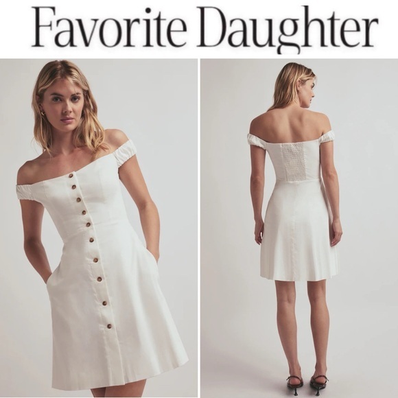 FAVORITE DAUGHTER THE LOVESICK MINI DRESS IN WHITESZ 4 NWT 258$